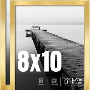 2/$10 Set of 2 Gold LaVie Home 8x10 Picture Frames